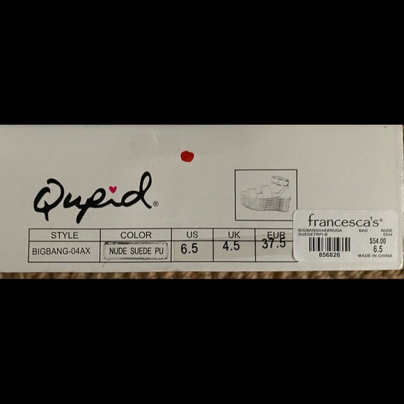 Francesca’s Qupid Nude,Suede,BIGBANG Platform,Shoes,Sandals,Espadrilles•NWT•6.5 - Picture 3 of 12